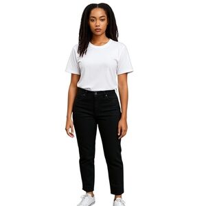 NYDJ Marilyn Straight Jean Women 8 Lift and Tuck Tech Black